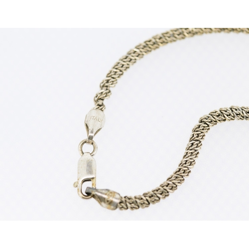 489 - Ladies Silver Bracelet 17cm Long