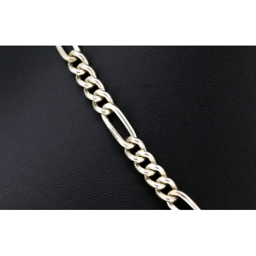 559 - Silver T-Bar Albert Chain 44cm Long