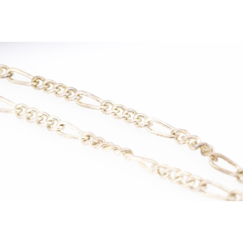 559 - Silver T-Bar Albert Chain 44cm Long