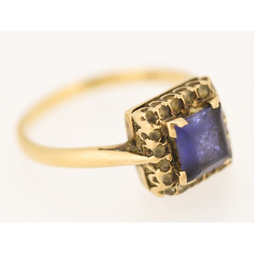 567 - Gemstone Ring Mounted in 9 Carat Yellow Gold Ring Size N