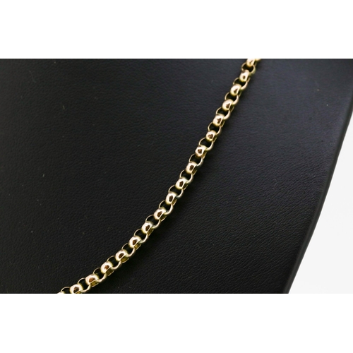 57 - 9 Carat Rose Gold Belcher Link Necklace 64cm Long