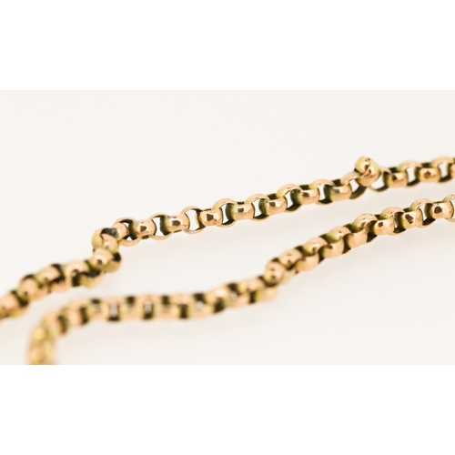 57 - 9 Carat Rose Gold Belcher Link Necklace 64cm Long