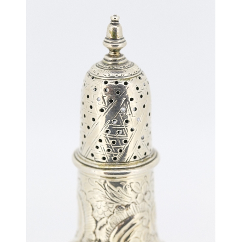 607 - Silver Pedestal Form Sugar Caster 14cm High