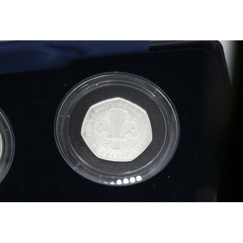 616 - The United Kingdom Family Silver Collection of 2007 Coin Encapsulated Contained within Original Pres... 