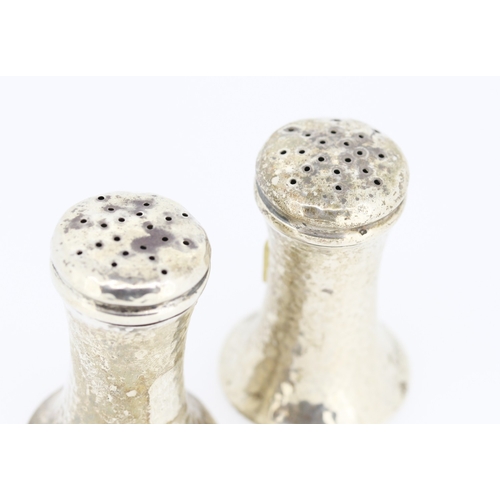 631 - Pair of Silver Salt and Pepper Shakers 6cm High