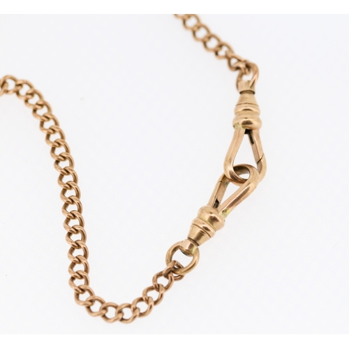 70 - 9 Carat Rose Gold Albert Chain 24cm Long