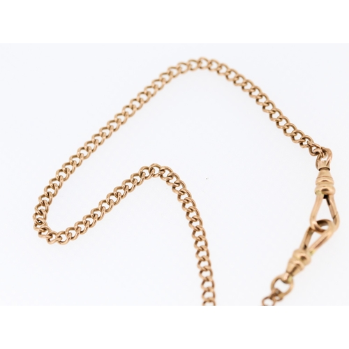 70 - 9 Carat Rose Gold Albert Chain 24cm Long