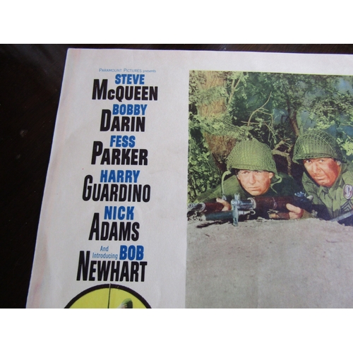 701 - Original Cinema Lobby Card 'Hell is for Heroes' Starring Steve McQueen Card Approximately 20 Inches ... 