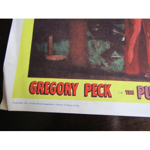 702 - Original Cinema Lobby Card 'The Purple Plain' Starring Gregory Peck Card Approximately 20 Inches Wid... 