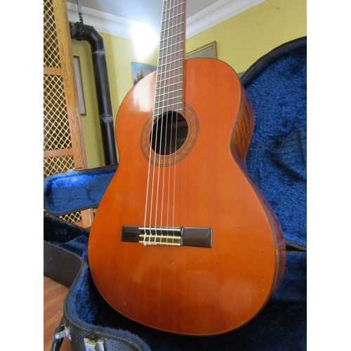 710 - Six Stringed Guitar Good Original Condition High Quality with Hard Cover Travel Case Each Good Origi... 