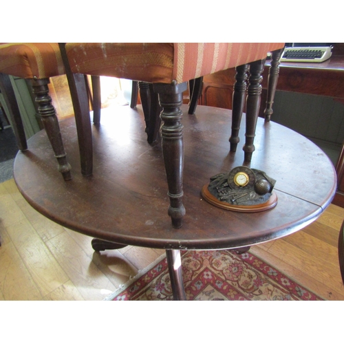 713 - Irish William IV Centred Table Mahogany Tripod Base Approximately 5ft Long