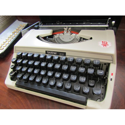 716 - Vintage Typewriter with Carry Case Working Order