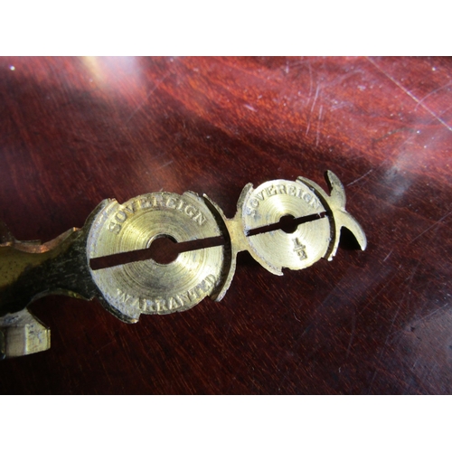 734 - Pair of Harrison Gold Sovereign and Half Sovereign Weighing Scales