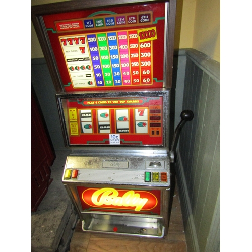 745 - Vintage Las Vegas Ballay One Armed Bandit Electrified Working Order Now Converted for Use with Euro ... 