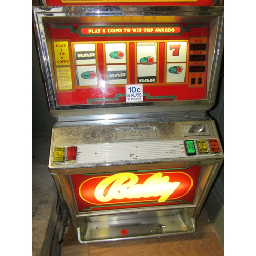 745 - Vintage Las Vegas Ballay One Armed Bandit Electrified Working Order Now Converted for Use with Euro ... 