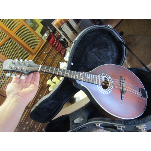 753 - High Quality Professional Musician's Mandolin with Hardframe Carry Case Good Original Condition Orig... 