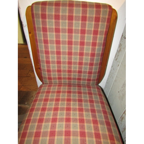 771 - Tartan Upholstered Side Chair