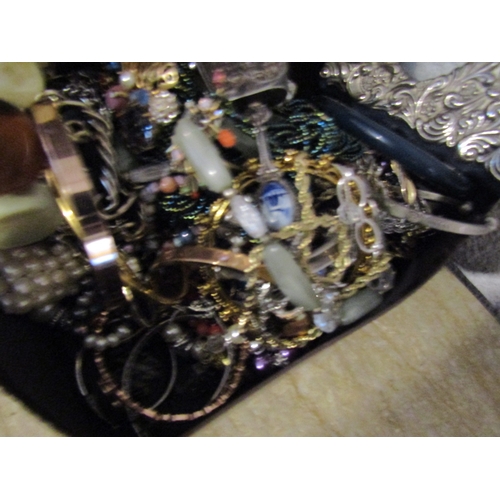 774 - Quantity of Various Vintage and Other Costume Jewellery with Twin Heart Motif Photograph Frame