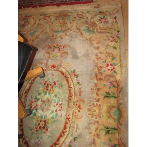 776 - Pure Wool Rug Central Medallion Motif Decoration Approximately 6ft 6 Inches Long x 5ft Wide