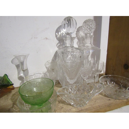 787 - Collection of Various Crystal Including Two Decanters Quantity as Photographed