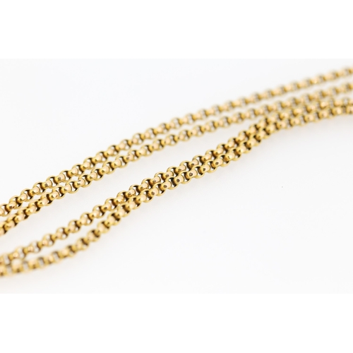 81 - 14 Carat Yellow Gold Belcher Link Chain 104cm Long