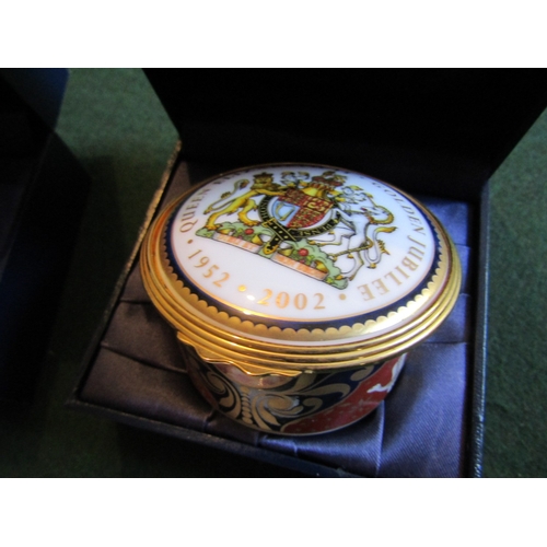 830 - Royal Worcester Three Fine Porcelain Table Boxes Ormolu Mounted with Original Boxes and Royal Worces... 