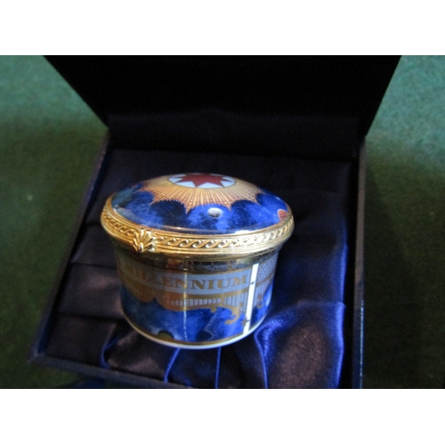 830 - Royal Worcester Three Fine Porcelain Table Boxes Ormolu Mounted with Original Boxes and Royal Worces... 