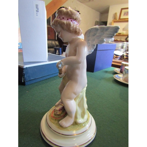 840 - Continental Porcelain Figure of Cupid Approximately 8 Inches High Good Original Condition