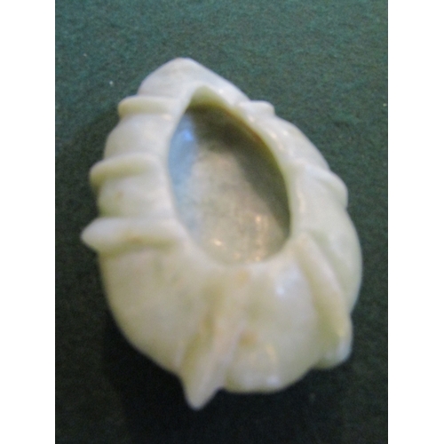 844 - Old Chinese Carved Jade Brush Dropper Shaped Form Approximately 7cm Wide