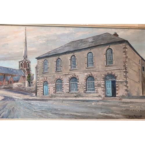 882 - Louisa Maxwell Trim County Meath Oil on Canvas Approximately 16 Inches High x 24 Inches Wide Signed ... 