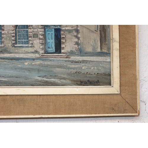 882 - Louisa Maxwell Trim County Meath Oil on Canvas Approximately 16 Inches High x 24 Inches Wide Signed ... 