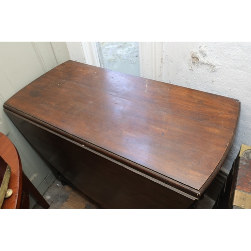 895 - Edwardian Oak Drop Leaf Refectory Table Approximately 34 Inches Wide Leafs Extended Approximately 50... 