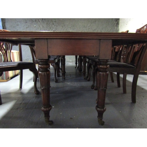 911 - William IV Mahogany Dining Room Table Extending to Approximately 12ft Good Construction