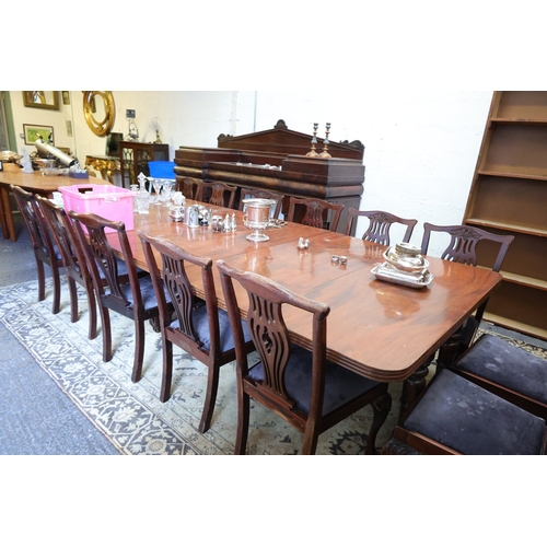 911 - William IV Mahogany Dining Room Table Extending to Approximately 12ft Good Construction