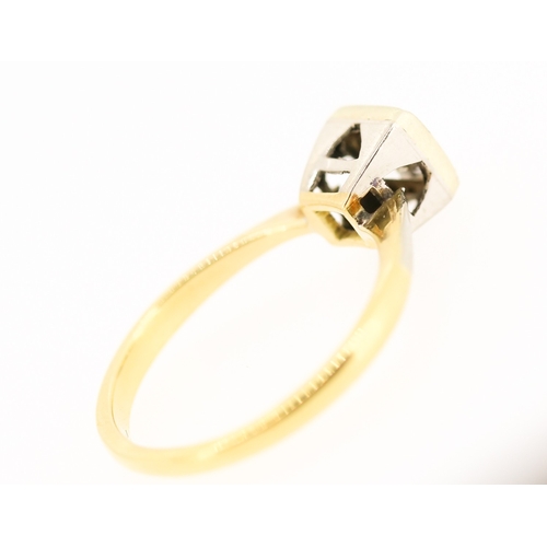 92 - Diamond Solitaire Ring Mounted in 18 Carat Yellow Gold Ring Size M Diamond Carat Weight Approximatel... 