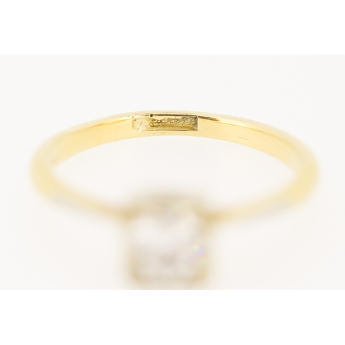 92 - Diamond Solitaire Ring Mounted in 18 Carat Yellow Gold Ring Size M Diamond Carat Weight Approximatel... 