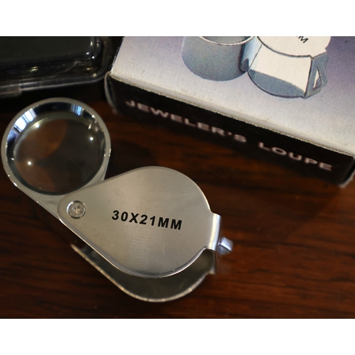 926 - Twelve Jewellers Loupes as New Unused Each with Protective Carry Case