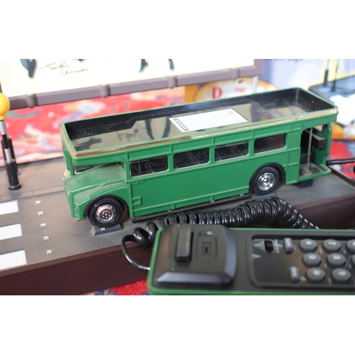 961 - Beatles Collectable Double Decker Bus Telephone with Original Packaging Working Order