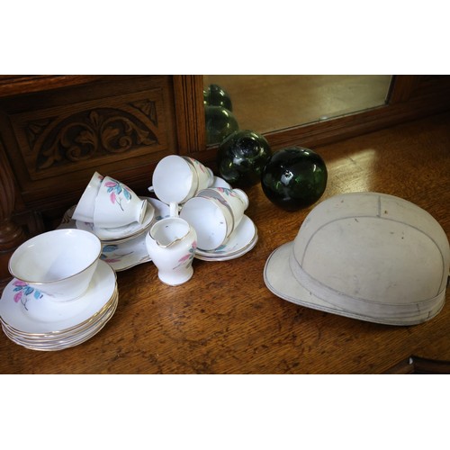 1078 - Various Items Including Porcelain Tableware Continental Porcelain Pith Helmet, etc. Each Photographe... 