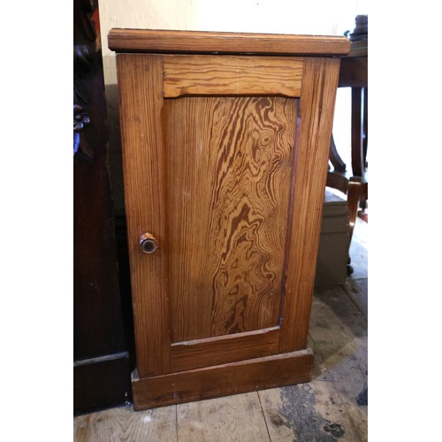 888 - Two Edwardian Single Door Lockers One Pitch Pine One Hardwood Largest Approximately 14 Inches Wide x... 