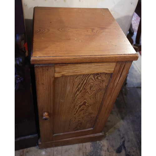 888 - Two Edwardian Single Door Lockers One Pitch Pine One Hardwood Largest Approximately 14 Inches Wide x... 