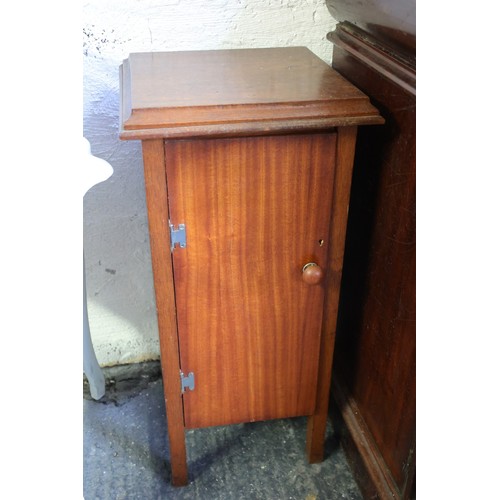 888 - Two Edwardian Single Door Lockers One Pitch Pine One Hardwood Largest Approximately 14 Inches Wide x... 