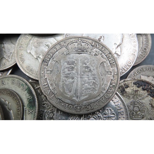 1872 - Various Old Silver Coins Quantity as Photographed