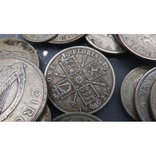 1872 - Various Old Silver Coins Quantity as Photographed