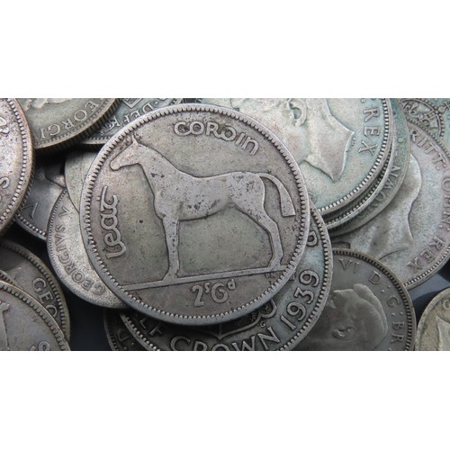 1873 - Various Old Silver Coins Quantity as Photographed