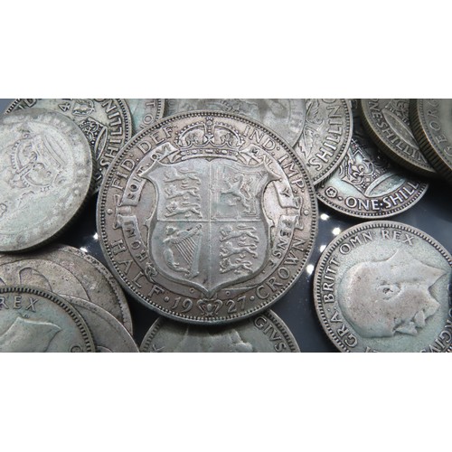 1874 - Various Old Silver Coins Quantity as Photographed