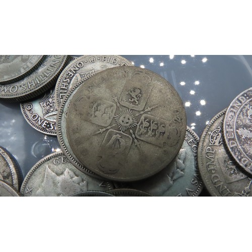 1874 - Various Old Silver Coins Quantity as Photographed