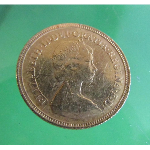 1880 - Gold Half Sovereign Dated 1980