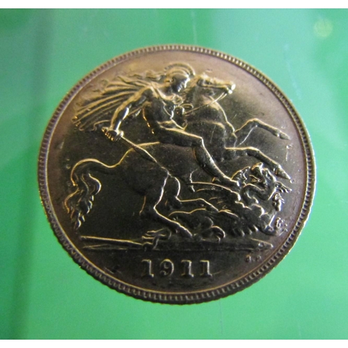 1900 - Gold Half Sovereign Dated 1911