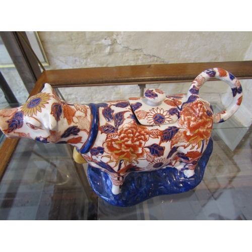 471 - Oriental Milk Jug Cow Form Good Original Condition with Cover